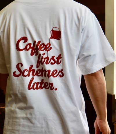 画像3: KURI KURI COFFEE オリジナルＴシャツ　"Coffee first Schemes later"